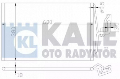 KALE OTO RADYATOR 382000 -  Конденсатор, кондиционер